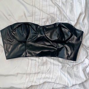 Shein black corset top, size medium